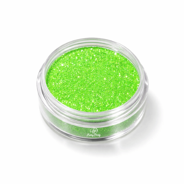 Escarcha Cosmética Verde Limón 15g | Glitter Fino de Grado Cosmético – Brillo Seguro para Cuerpo, Cara y Labios
