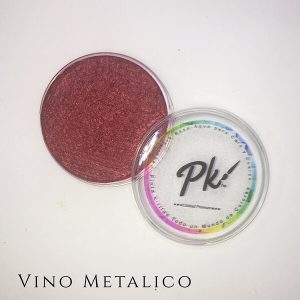Maquillaje vino metalico