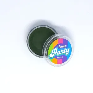 maquillaje base grasa verde