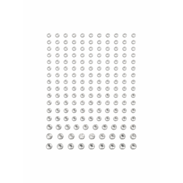 Gemas Acrílicas 3D Autoadhesivas Fantasy 017 | Planilla de 144 Piezas – Decoración Facial y Capilar para Diseños Artísticos