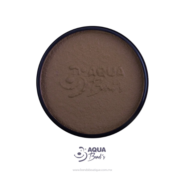 Maquillaje Agua AquaBond's 40g - Color Café Oscuro | Pintura Hipoalergénica de Base Agua para Pinta Caritas y Body Painting