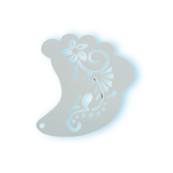 Plantilla Fantasy Ala 010 | Plantilla Plástica Flexible para Pintura Facial y Corporal – Ideal para Diseño de Ojos y Más