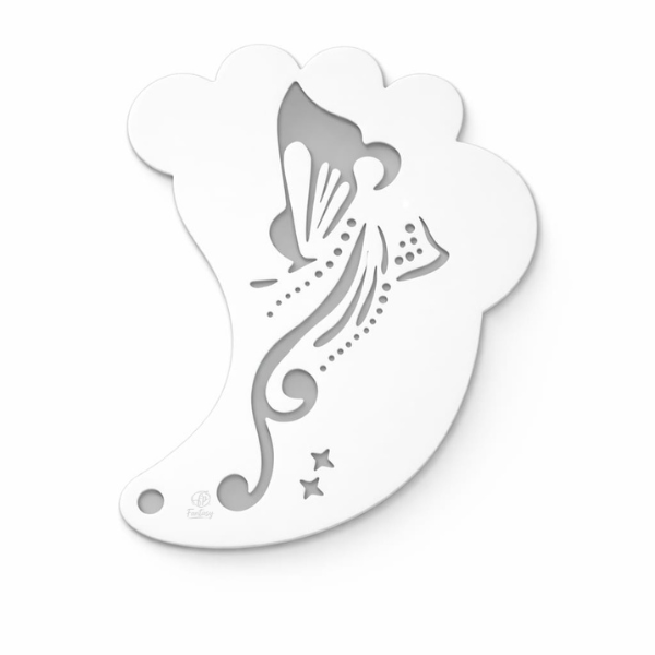 Plantilla Fantasy Ala 012 | Plantilla Plástica Flexible para Pintura Facial y Corporal – Ideal para Diseño de Ojos y Más