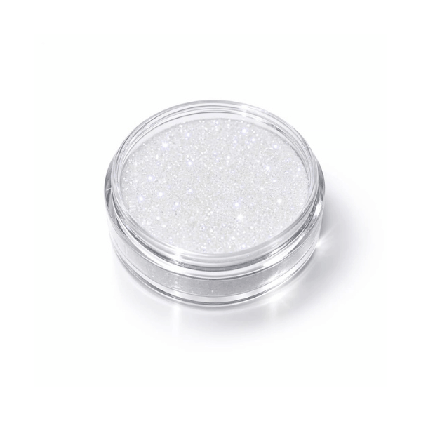 Escarcha Cosmética Blanco 15g | Glitter Fino de Grado Cosmético – Brillo Seguro para Cuerpo y Cara