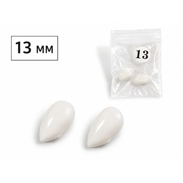 Dientes de Vampiro Falsos 13mm | Colmillos de Resina para Halloween, Zombie y Cosplay