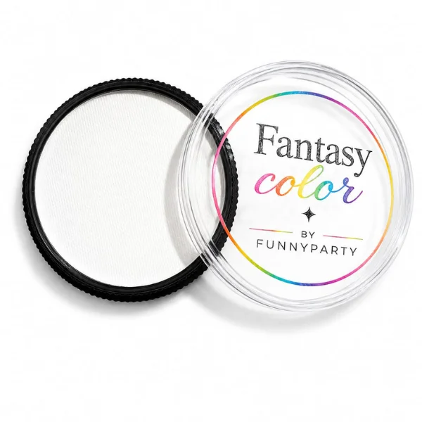 Maquillaje Agua Fantasy Color 32g – Color Blanco | Pintura Facial Base Agua para Face Painting y Body Painting