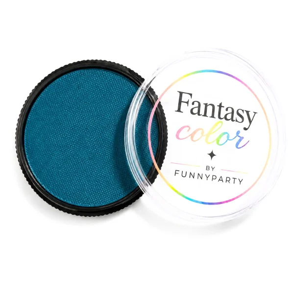 Maquillaje Agua Fantasy Color 32g – Color Turquesa | Pintura Facial Base Agua para Face Painting y Body Painting